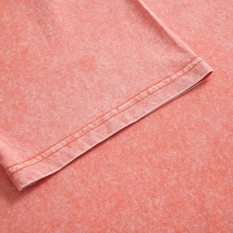 Tricou damă 100% bumbac, vintage, spălat, topuri, modă, stilat, clasic, mânecă scurtă, guler rotund, topuri lungi, casual, zilnic, plajă, trandafir, roșu, albastru, verde iarbă, negru, portocaliu, vară, primăvară 2026 - $21.99 –P6