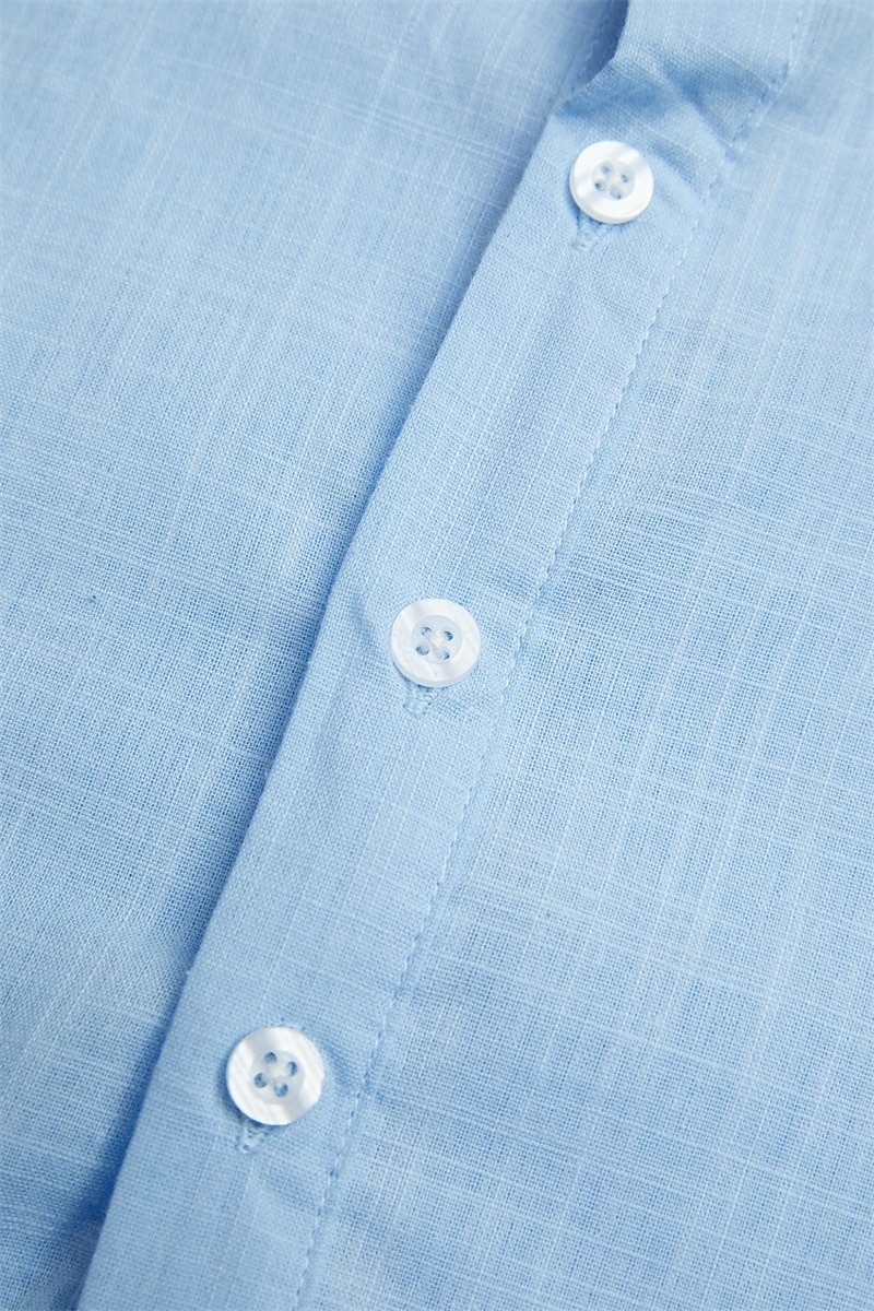 Men's Shirt Linen Shirt Summer Shirt Beach Wear Button Up Shirt Plain Casual Daily White Pink Light Blue Sleeveless Collar Summer Spring Clothing Apparel Buttons 2026 - $22.99 –P3