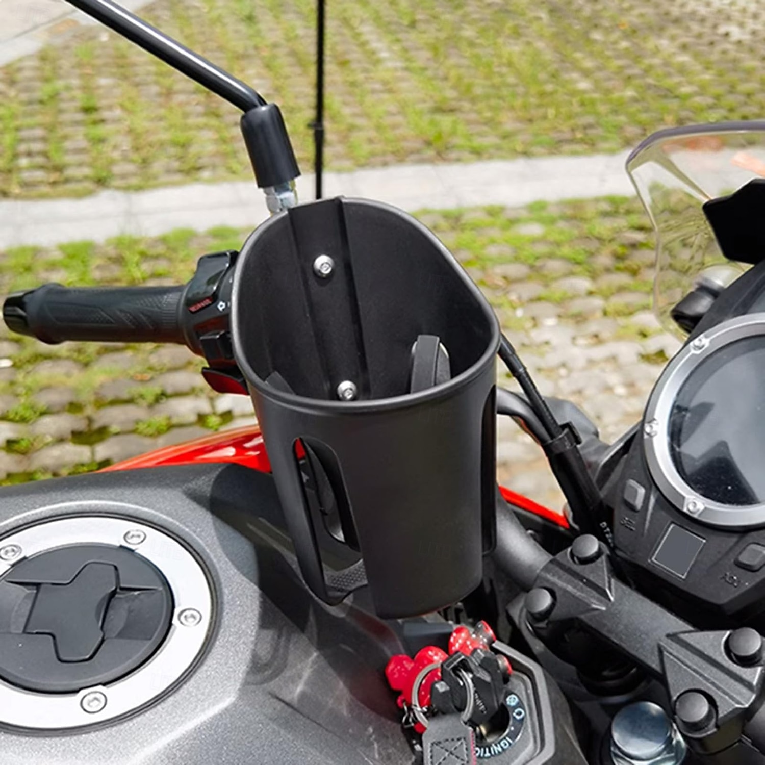 Universal Motorcycle Water Bottle Holder, Handlebar Cup Holder for Bike Scooter ATV, Sturdy Drink Cage Motorcycle Accessories, Simple Mount Design, Black 2026 - $16.99 –P11