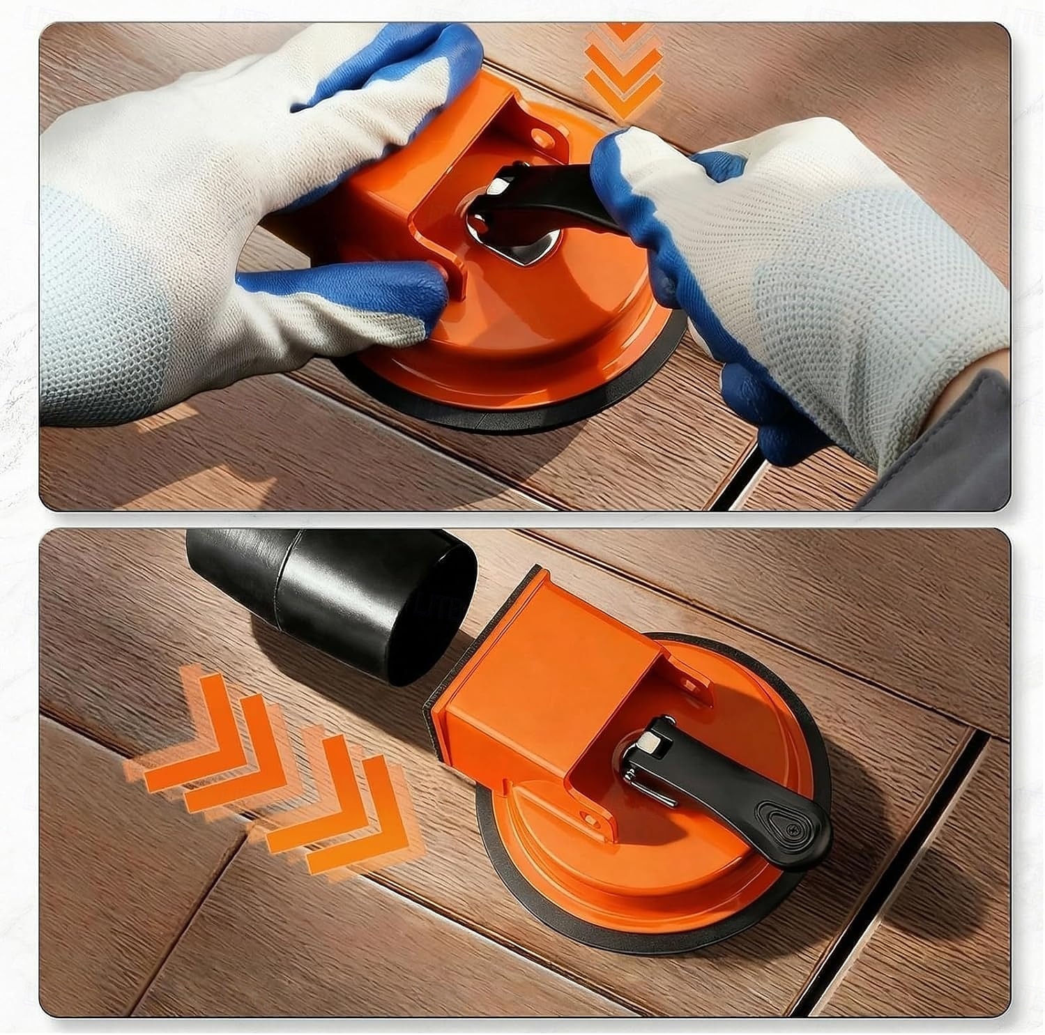 Juego de herramientas para reparar juntas en pisos de madera, incluye ventosa, martillo y almohadillas. Ventosa para juntas de pisos de madera, ventosa fuerte adecuada para almohadillas de baldosas, 2026 - $13.99 –P7
