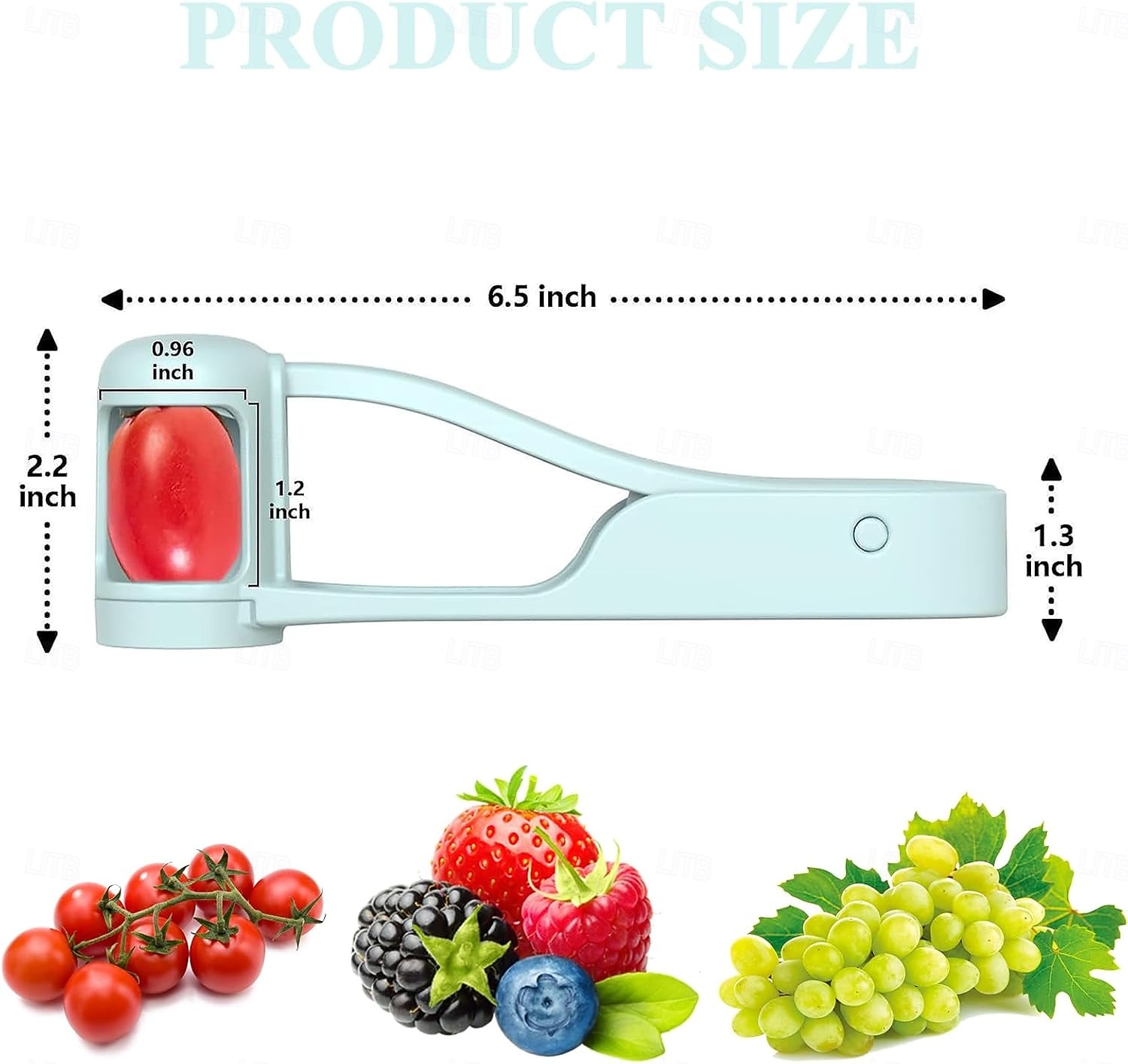 Conjunto de 2 fatiadores de uva e tomate, cortador de uvas e tomates-cereja, utensílio de cozinha para frutas pequenas, fatiador manual, ideal para tomates-cereja, uvas e outras frutas pequenas. de 2026 por $16.99 –P11