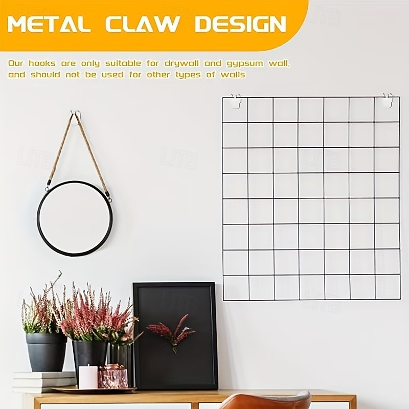 20 шт. специальных крючков-защелок для подвешивания гипсокартона на стену, устойчивые к царапинам, прочные, для художественной живописи, зеркал, фотографий, плакатов, набор инструментов для 2026 - $13.99 –P5