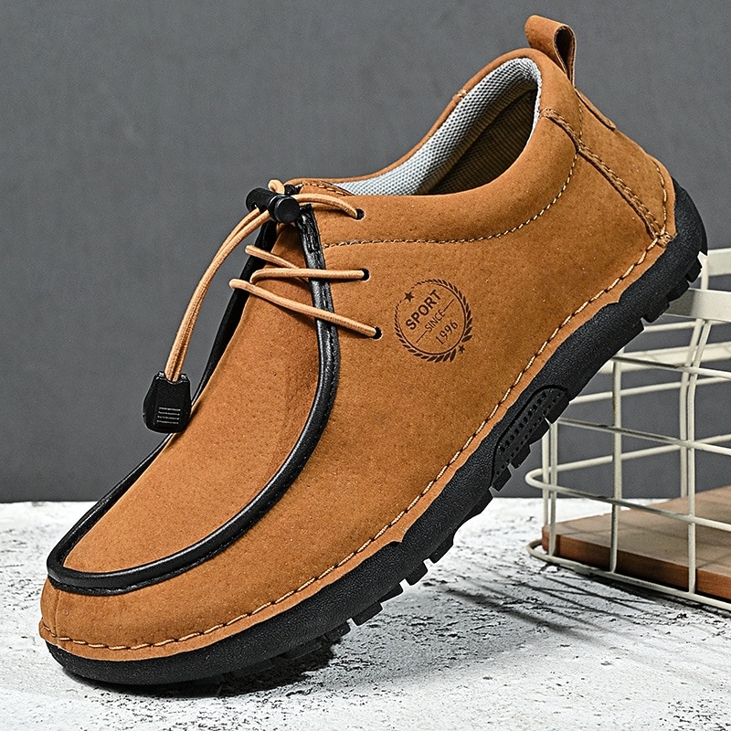 Scarpe casual da uomo con lacci e punta mocassino, leggere e comode, ideali per camminare, perfette per tutti i giorni, per viaggiare, guidare e per il tempo libero del fine settimana. del 2026 a $46.99 –P1
