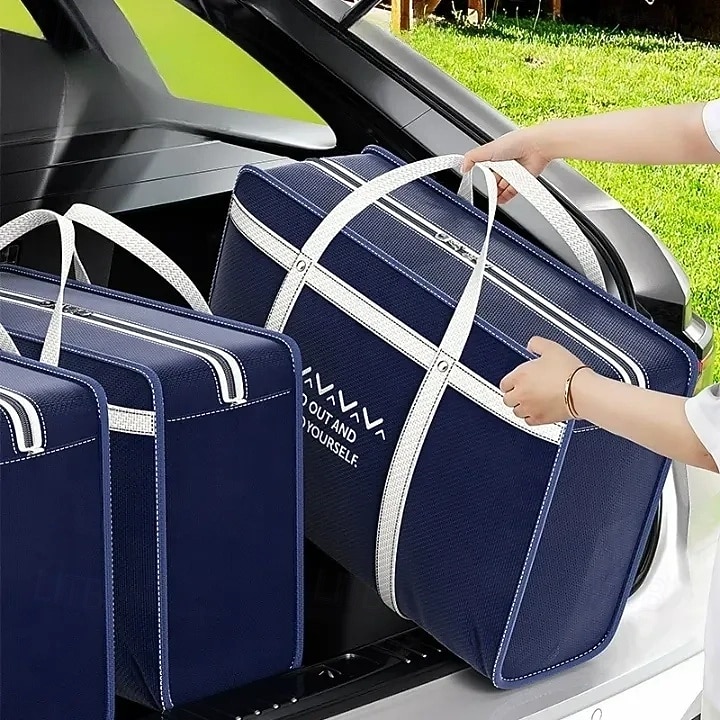 Boîtes de rangement pliables grande capacité pour vêtements, style classique bleu, poignées résistantes et fermeture éclair, organisateur de rangement multifonctionnel pour placard et sous-lit pour de 2026 ? $10.49 –P3