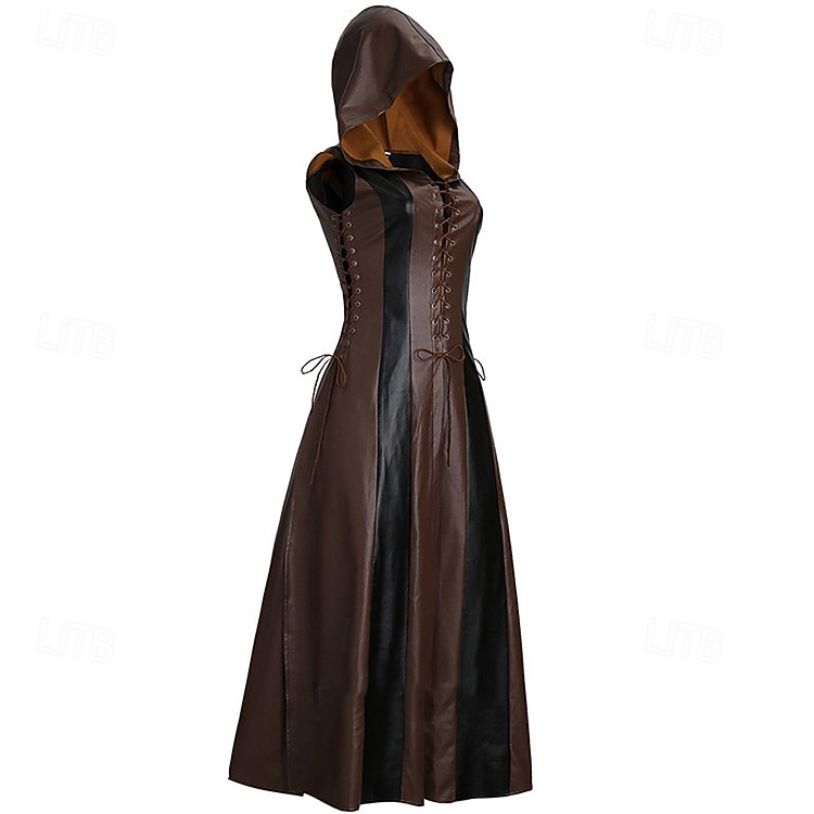 Medieval Renascentist Lungime Gleznă Rochii Fără mâneci Arcaș Ranger Costume de fancy Pentru femei Fantezie Halloween Carnaval Mascaradă Târgul Renașterii LARP Petrecere cu tematică retro Adulți 2026 - $68.99 –P4
