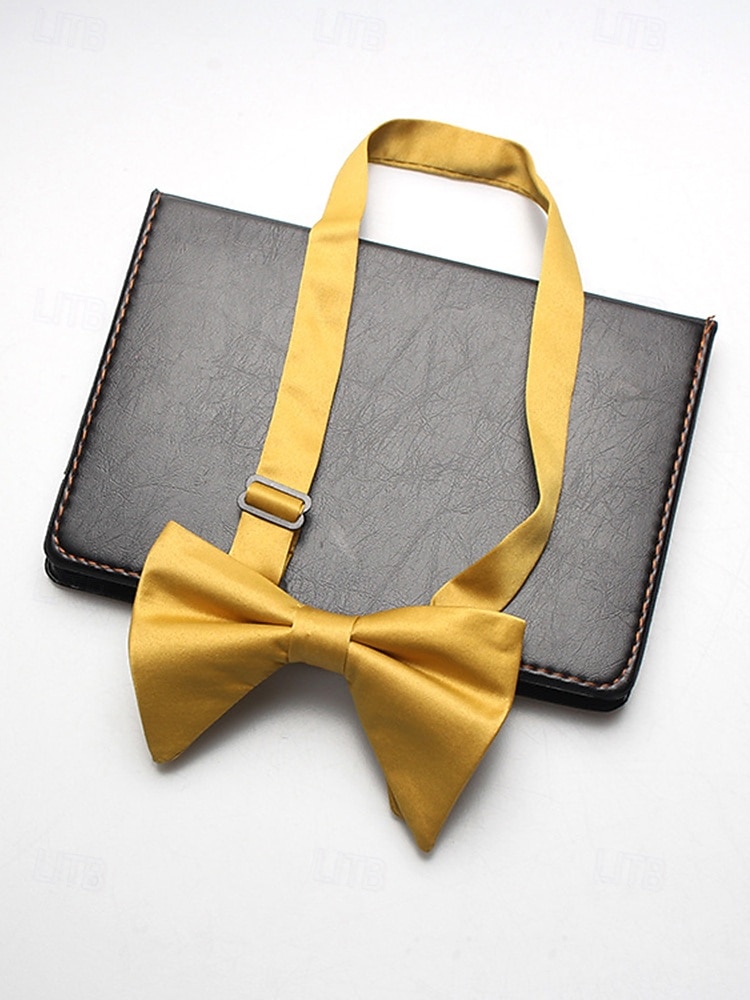 Papillon da uomo regolabile in poliestere, multicolore, accessorio formale per matrimoni, feste e cene di gala, design classico pre-annodato, adatto per matrimoni, banchetti e occasioni speciali. del 2026 a $11.99 –P7