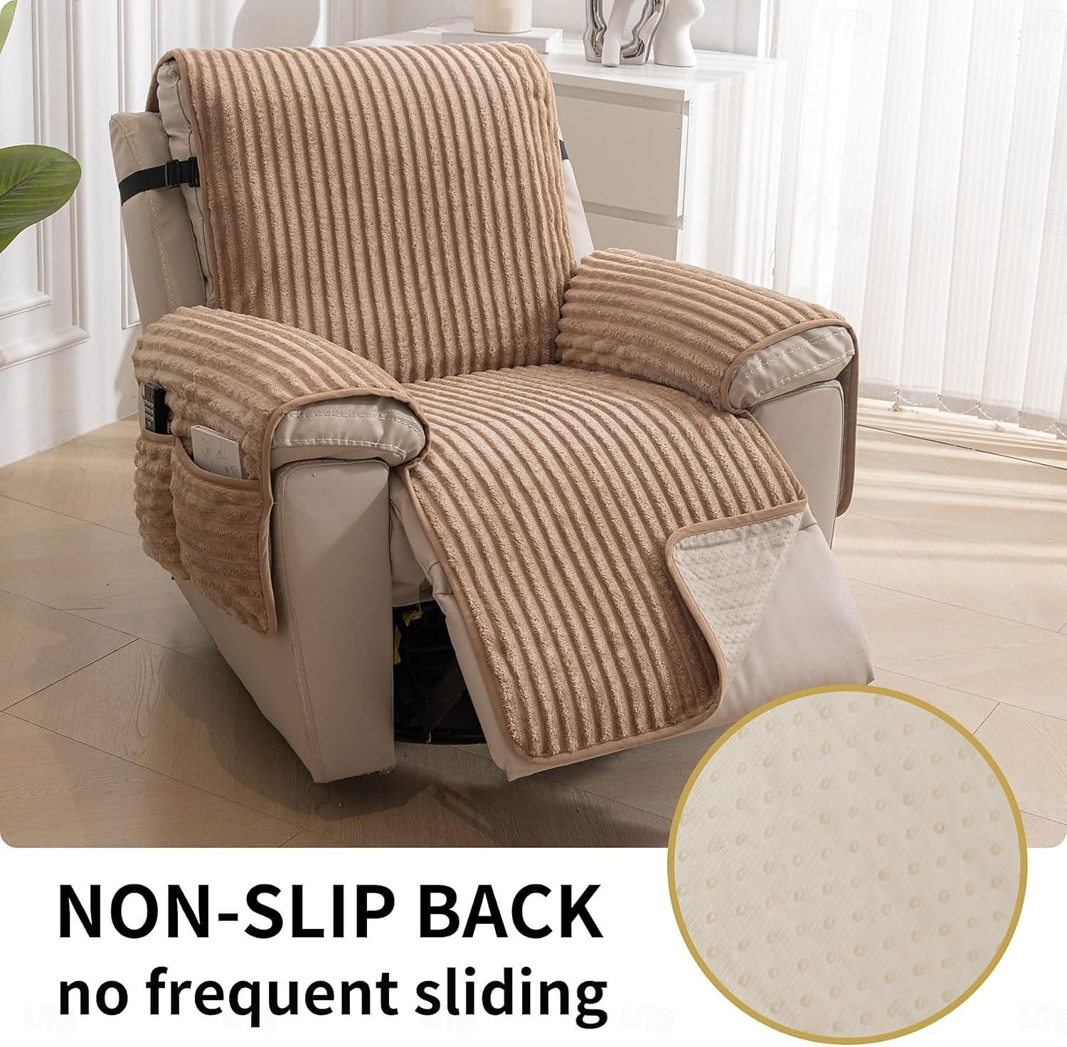 Wasserdichte Sofabezüge, rutschfeste Sofabezüge, Sesselbezüge, Einzelsitzer-Sofabezüge, Haustierfreundliche, kratzfeste und strapazierfähige Sofaüberwürfe für Hunde und Katzen, Wohnzimmerbezüge für jede Jahreszeit 2026 - $37.99 –P7