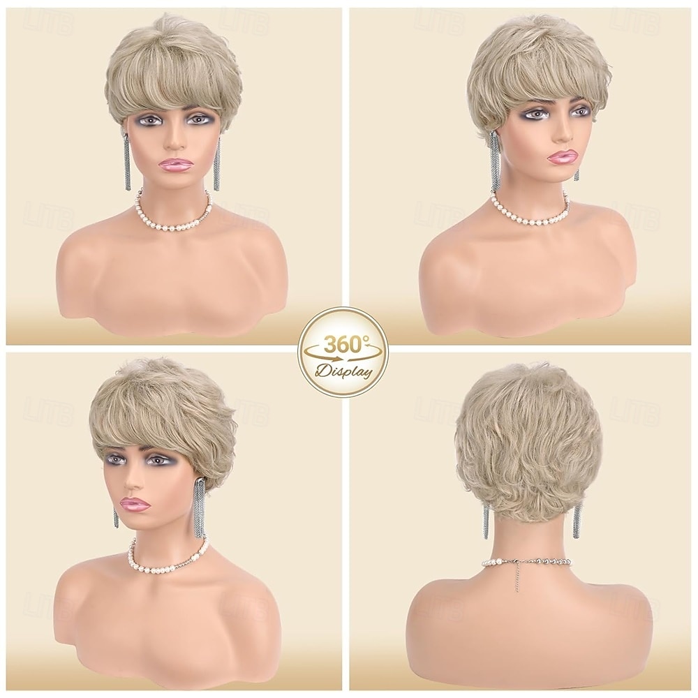 Blonde Pixie Wigs for Women - Short Natural Layered Haircut Synthetic Heat Resistant Hair Wig for Daily Costume 2026 - $30.99 –P3