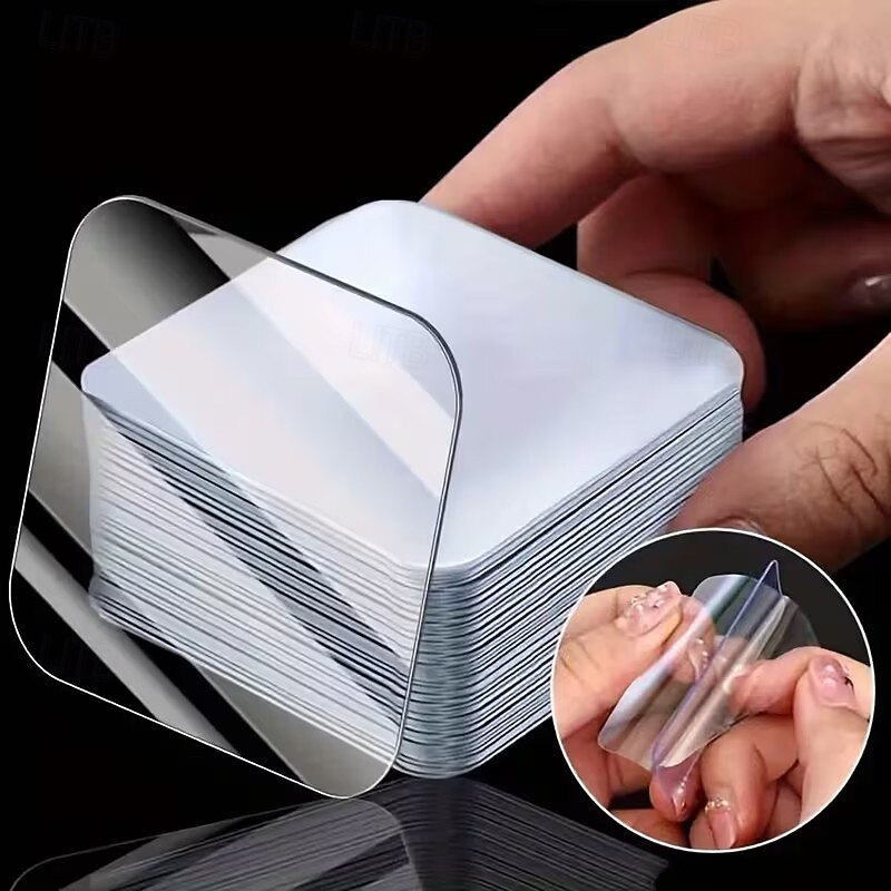 200 Pieces of Super Strong Double-Sided Tape, Transparent, No Drilling or Nails Required, Suitable for Various Surfaces Such as Plastic, Glass, Metal, Stone, and Drywall 2026 - $13.49 –P7