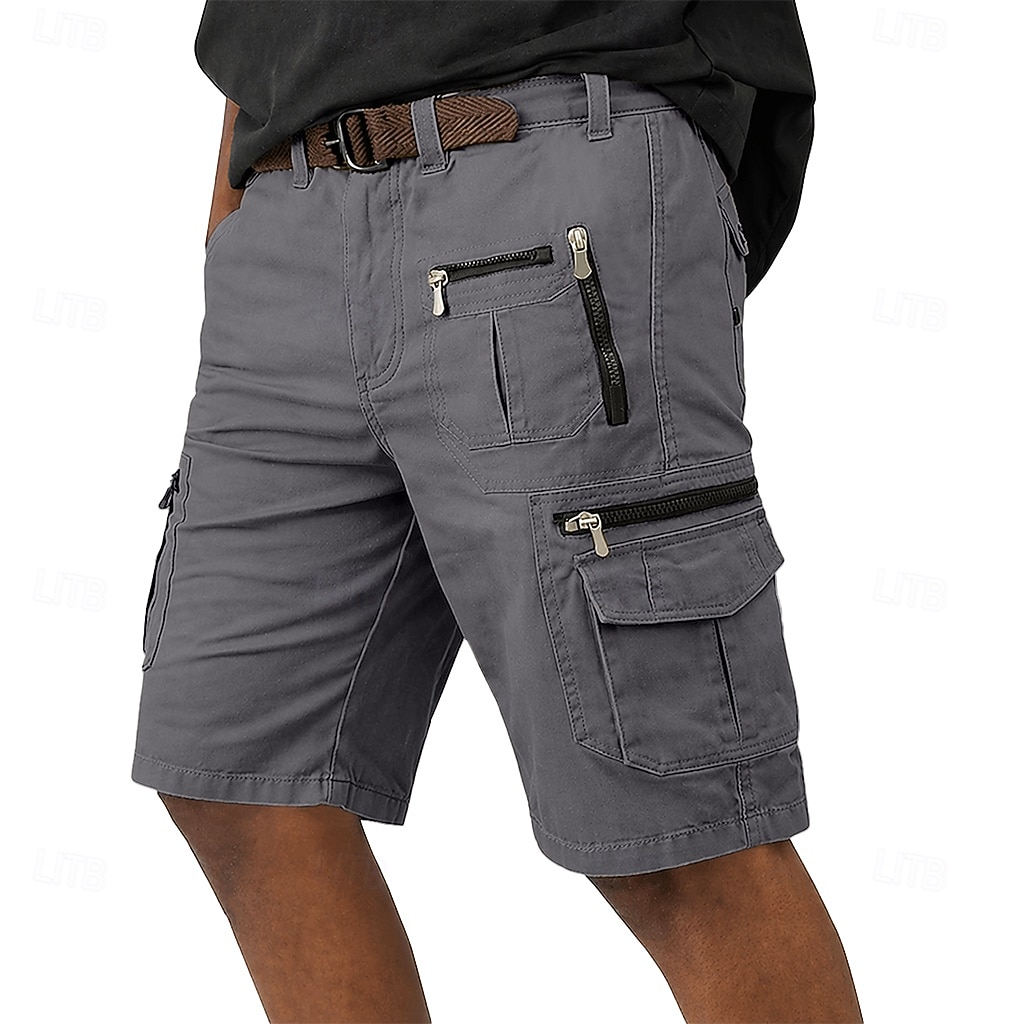 Ανδρικά Φορέματα φορτίου Σορτς φορτίου Σορτσάκια Casual σορτς Τσέπη Ελαστική μέση Σκέτο Μήκος μοσχάρι Causal ΕΞΩΤΕΡΙΚΟΥ ΧΩΡΟΥ Streetwear Μοντέρνα Κομψό στυλ street Μαύρο Καφέ Ανελαστικό 2026 - $35.99 –P7