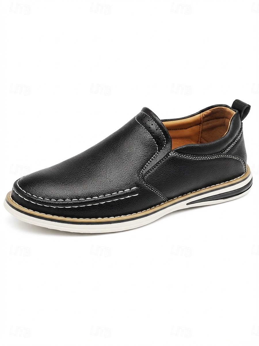 Men's Brown Slip-On Casual Loafers Lightweight Comfort Walking Shoes Soft Smart Casual Footwear for Outdoor Resort, Vacation Travel, Daily Leisure and Relaxed Summer Style 2026 - $54.99 –P7