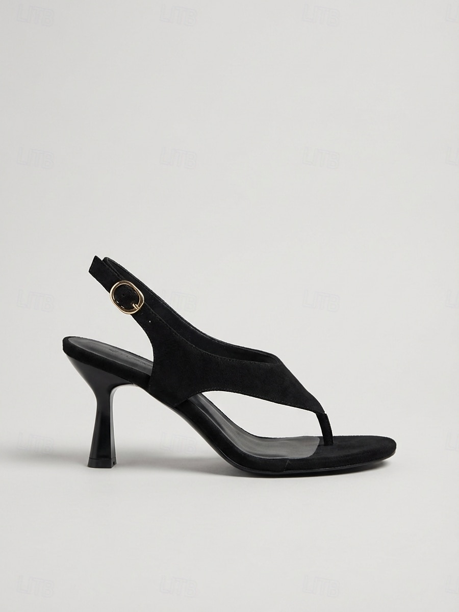 Svarte slingback-sandaler til dame – elegante åpne hæler til hverdagsbruk &ferieklær 2026 - $29.99 –P3