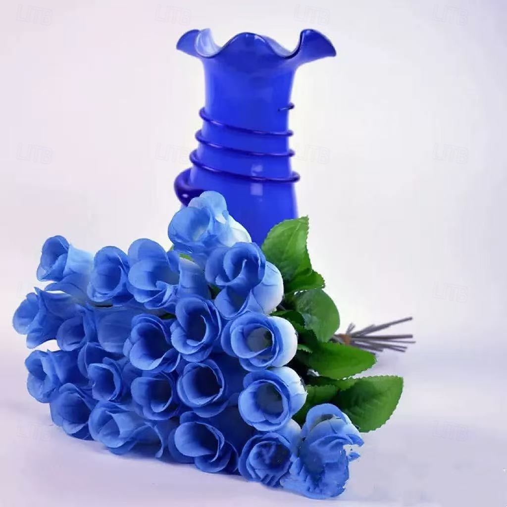 Lot de 50 roses artificielles réalistes avec tiges et feuilles, idéales pour la décoration intérieure, les centres de table de mariage, les hôtels et bureaux, les cadeaux de mariage à faire soi-même, de 2026 ? $15.99 –P3
