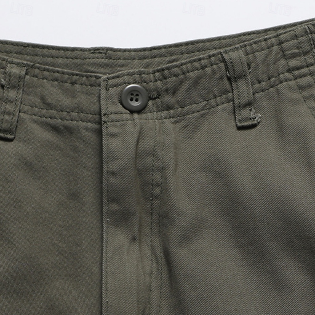 Homme Pantalon cargo Shorts cargo Shorts Short décontracté Multi-poches Uni Couleur Pleine Séchage Rapide Longueur Genou Extérieur Salle de sport Entraînement Sports Sportif Noir Vert Non Elastique de 2026 ? $29.99 –P11