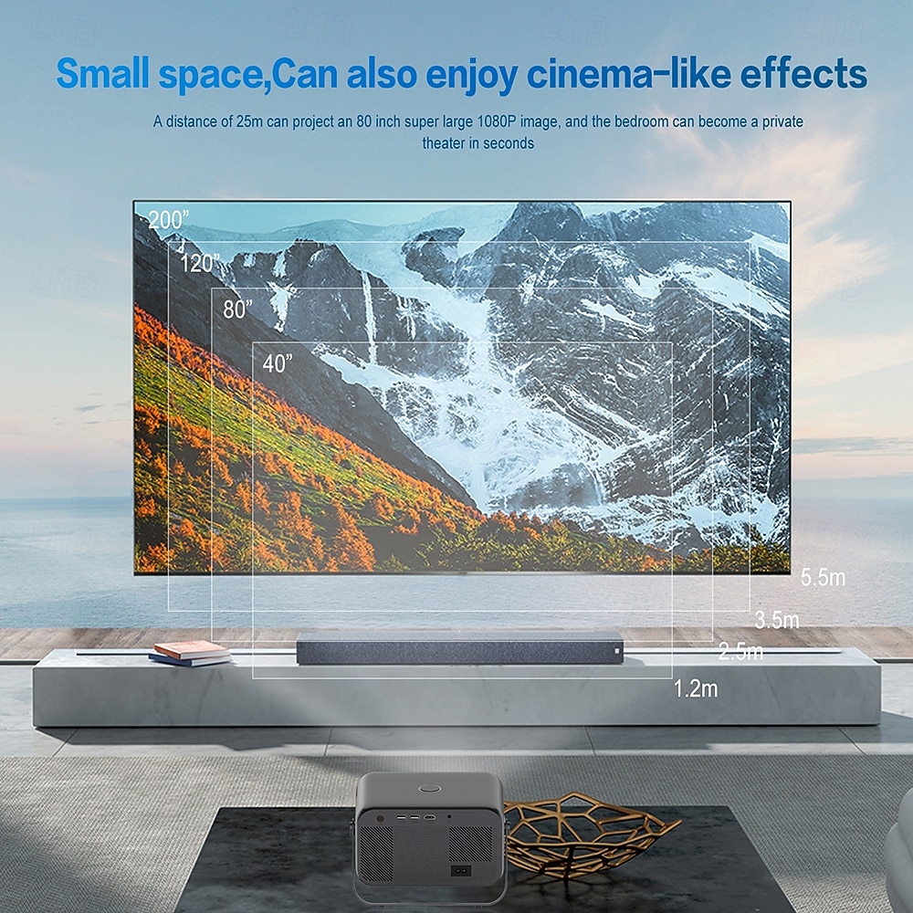 Android 11.0 Mini Projector with WiFi and Bluetooth, Support 4K Video Decoding, H713 Quad Core Processor, 5G Dual WiFi Portable Projector, HDR10+ Home Theater Movie Projector for Outdoor 2026 - $201.99 –P9