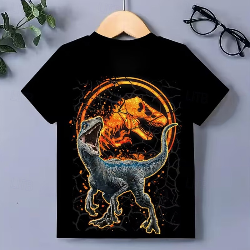 Băieți 3D Grafic Dinozaur Tricou Manșon scurt Tipărire 3D Vară Primăvară Sport Modă Șic Stradă Copii 5-12 ani Stil Nautic Casual Zilnic În aer liber Fit regulat 2026 - $13.49 –P8