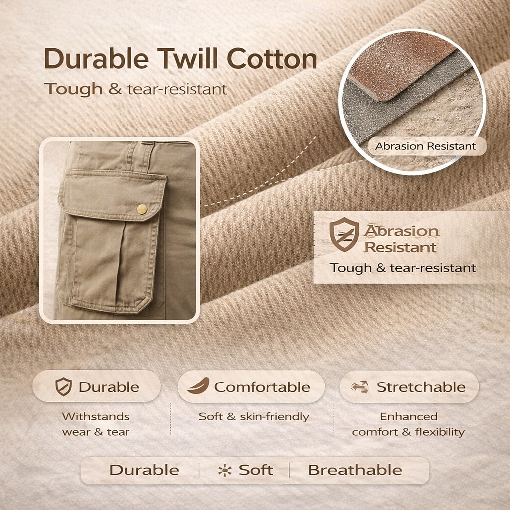 Per uomo Carico tattico Pantaloncini cargo Shorts Pantaloncini casual Tasca Semplice Sopra il ginocchio Casuale All'aperto Abbigliamento casual alla moda Moda Streetwear Cáqui Escuro Nero Inelastico del 2026 a $29.99 –P2