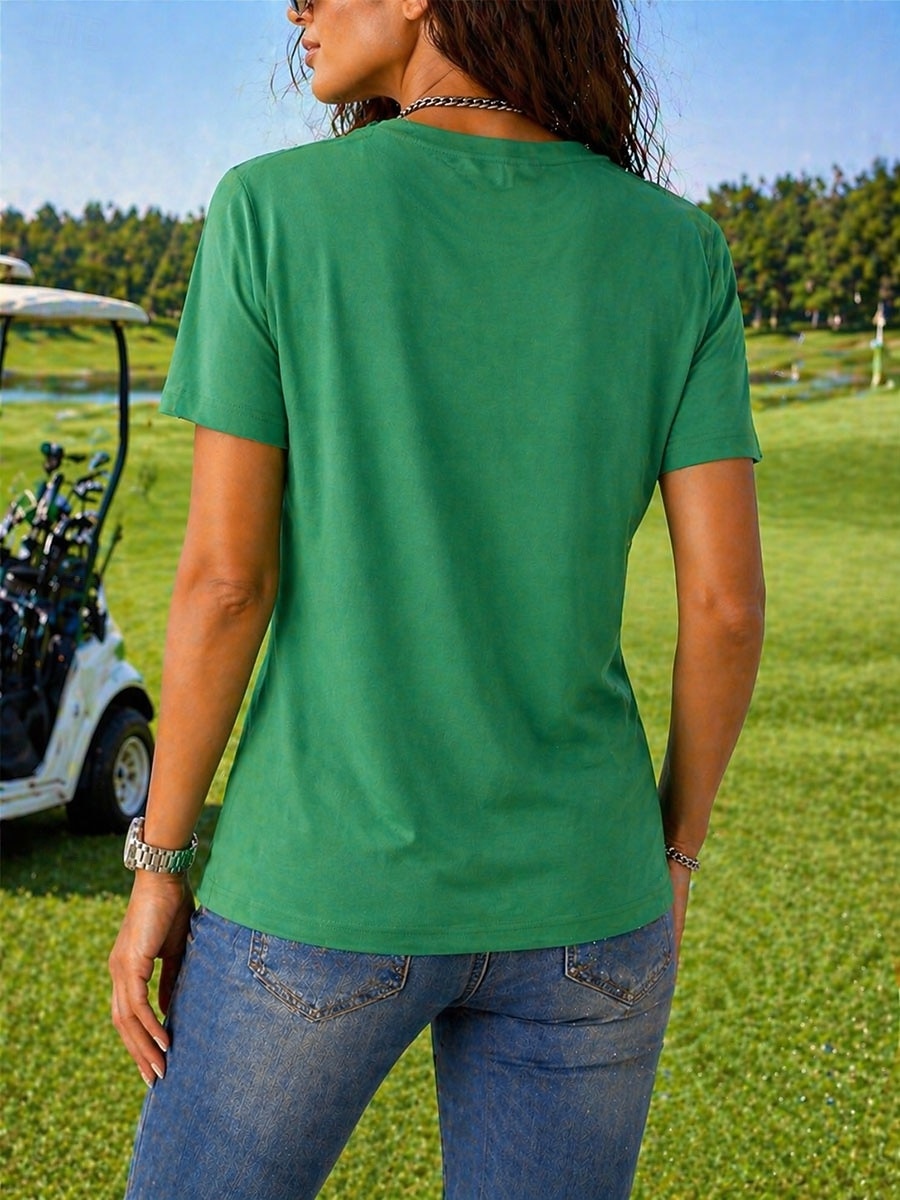 tricou damă tricou cu sistem de absorbție a umezelii tricou de mătase elegant clasic mânecă scurtă guler rotund topuri obișnuite casual sport de plajă negru alb roz roșu bleumarin vară primăvară 2026 - $19.99 –P3