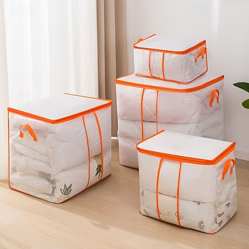 Transparente PVC-Aufbewahrungstasche mit Griff, klar und gut sichtbar, hochwertig und feuchtigkeitsbeständig, geeignet zum Packen und Organisieren von Gepäck in verschiedenen Situationen, für 2026 - $10.49 –P2