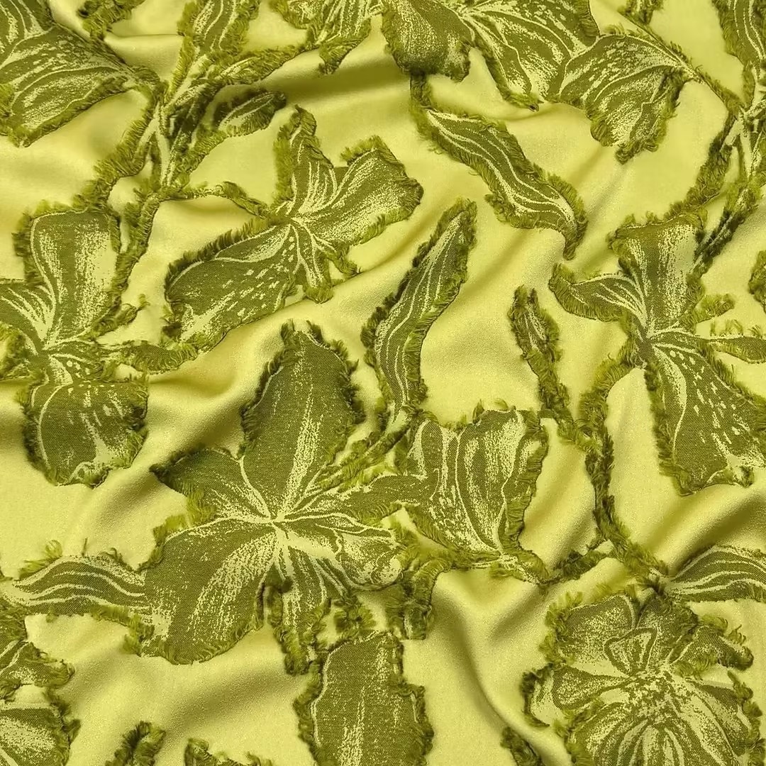 Linia -A Lungime Podea Rochie florala Rochii de seara Elegant Epocă Floral Manșon scurt În V Petrecere în grădină Nuntă Buzunar Satin Jaquard cu Franjuri Rochie cu fanta 2026 - $205.89 –P7
