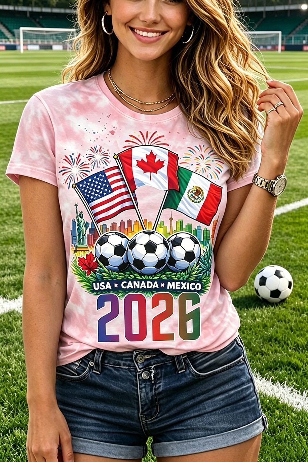 Damen T Shirt Druck Grafik Tiermotiv Fussballteam Stilvoll Klassisch Lässig Kurzarm Rundhalsausschnitt Normale Oberteile Lässig Täglich Sport Blau Rosa Khaki Grau Sommer Frühling 2026 - $21.99 –P2