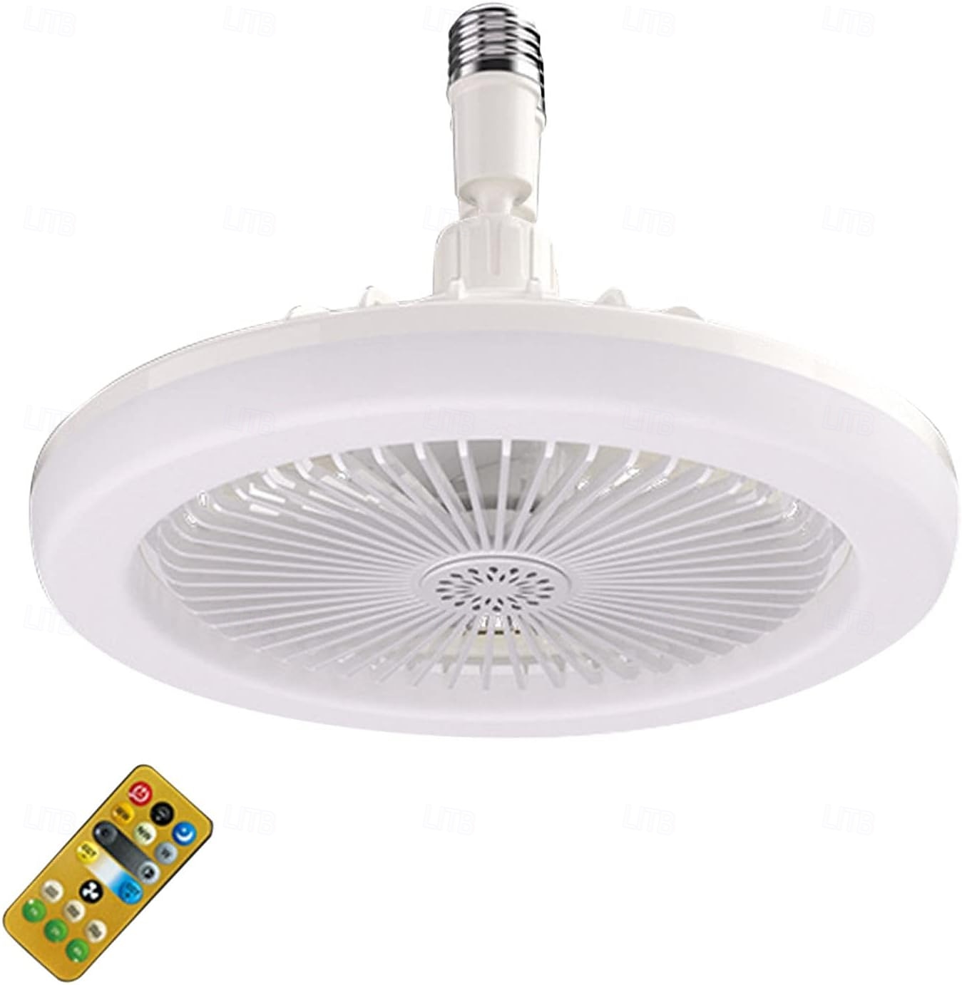 konnektoros ventilátorok világítással és távirányítóval, mindenirányú, LED-es konnektoros ventilátor világítással, csendes mennyezeti ventilátor konyhába, fürdőszobába, tárolóba, garázsba 2026 - $23.99 –P6