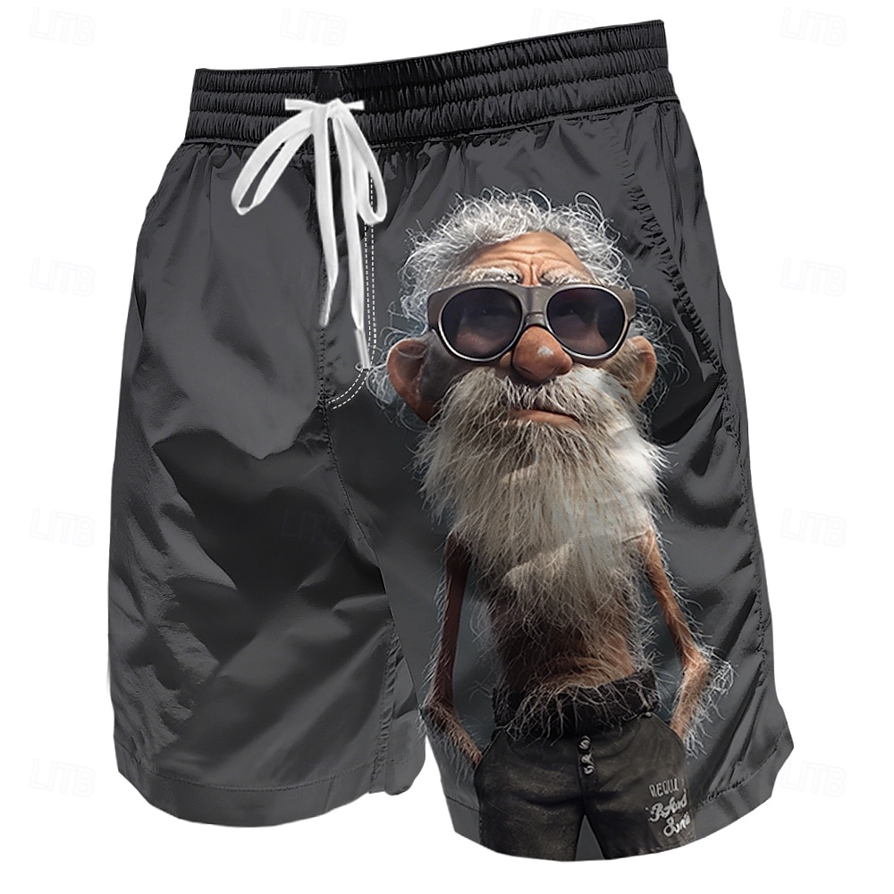 Per uomo Personaggi di cartoni animati Divertente Vecchio Uomo Costumi da bagno Pantaloncini da mare Pantaloncini da Surf Misura del girovita medio Retrò Vintage All'aperto Vacanza Abbigliamento del 2026 a $10.99 –P4