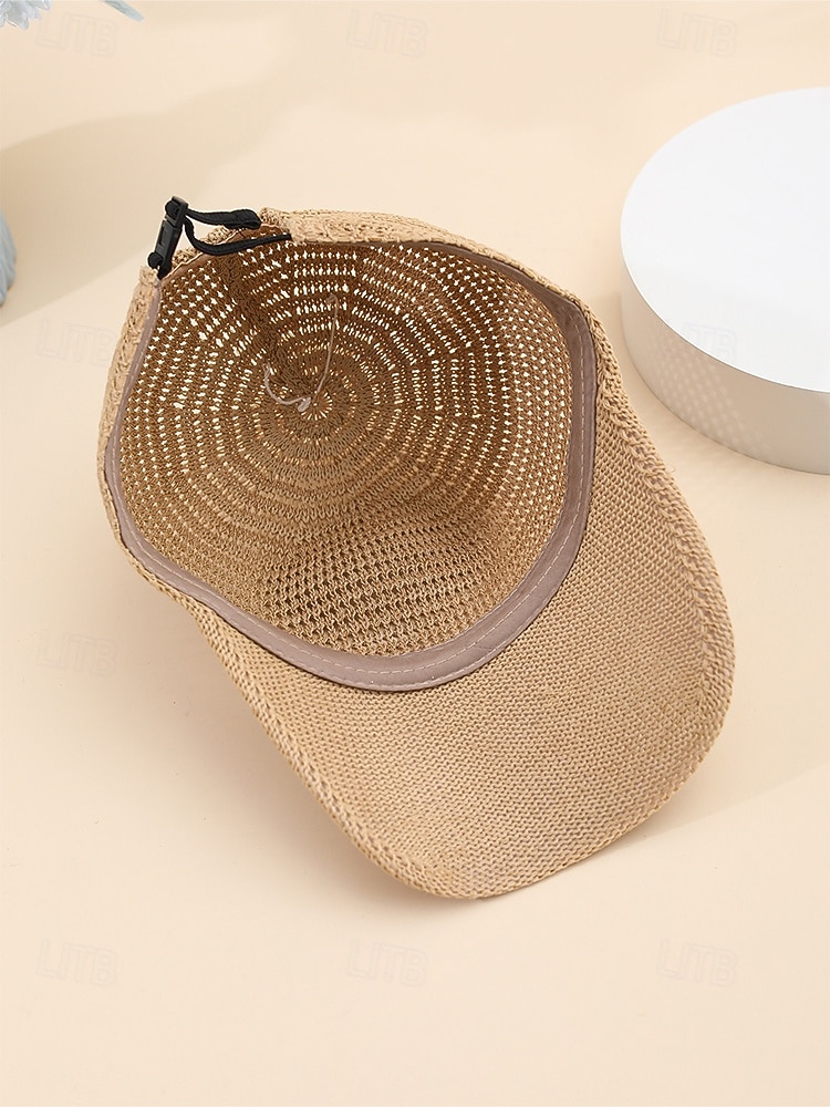 Chapéu feminino boêmio em poliéster trançado, diversas cores, leve e com proteção solar, ideal para férias na praia, lazer ao ar livre e uso casual diário. de 2026 por $11.99 –P9