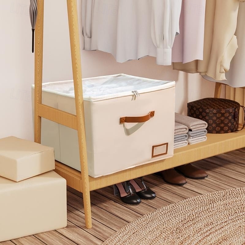 Organizator de pantofi pentru dulap, cutii de depozitare a pantofilor din material textil cu capac transparent - cutii de depozitare a pantofilor pliabile, rezistente la umiditate, secționate, 2026 - $32.99 –P6
