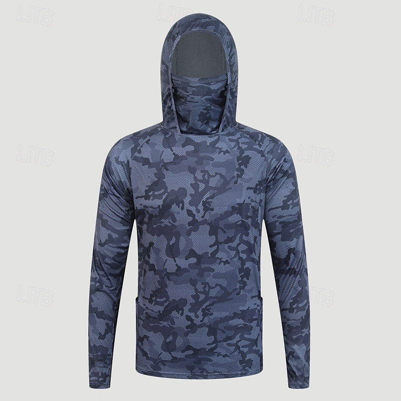 Homens Camisa de Trilha Camisa de pesca Camisa com proteção UV Manga Longa Com Capuz Blusas Ao ar livre Proteção Solar UV Respirável Verão Primavera Terileno Preto Branco Vermelho Pesca Alpinismo de 2026 por $31.99 –P6