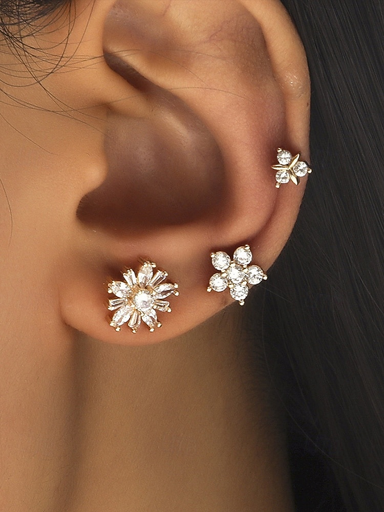 Women's Boho Alloy Ear Cuff Set, Multi Style Crystal Clip On Earrings for Beach Vacation, Summer Resort and Everyday Casual Wear 2026 - $8.39 –P11