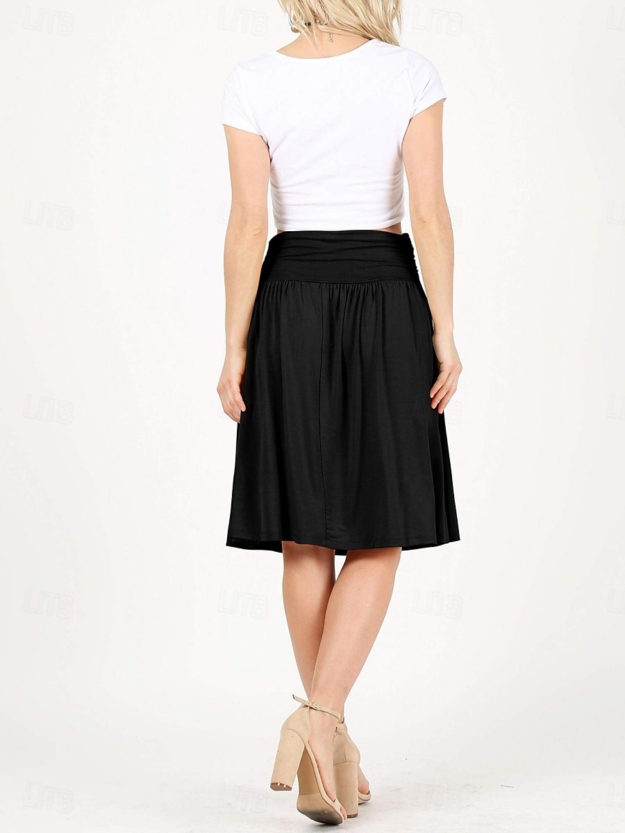 Γυναικεία Μονόχρωμο Casual φούστα Φούστες τένις με σορτς Αθλητική φούστα Αμάνικο Πλισέ Τσέπη Ψηλή Μέση Ελαστικό Σκούπισμα ιδρώτα Αναπνέει Τέννις Γκολφ Pickleball Φούστες Ελλειψη Μαύρο Κρασί Βαθυγάλαζο 2026 - $26.99 –P3