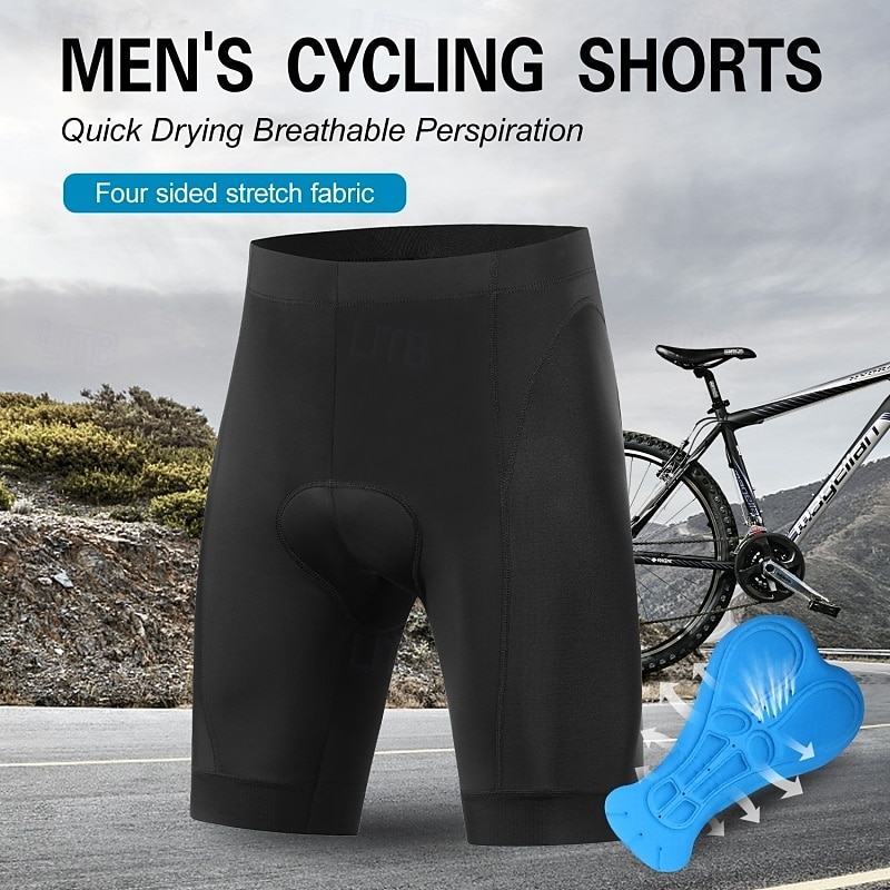 Per uomo Tinta unica Pantaloncini intimi da ciclismo Biancheria intima da ciclismo Pantaloncini imbottiti da ciclismo Bicicletta Pantaloncini intimi Pantaloni Vestibilità aderente Gli sport del 2026 a $28.99 –P2