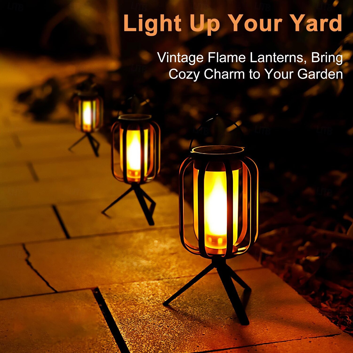 Outdoor Solar & USB Rechargeable Camping Lantern Hanging Light, 4 Lighting Modes, Waterproof LED Lamp for Garden, Patio, Camping, Home, Tripod – Perfect Ambient, Decorative, and Outdoor Lighting 2026 - $30.99 –P2