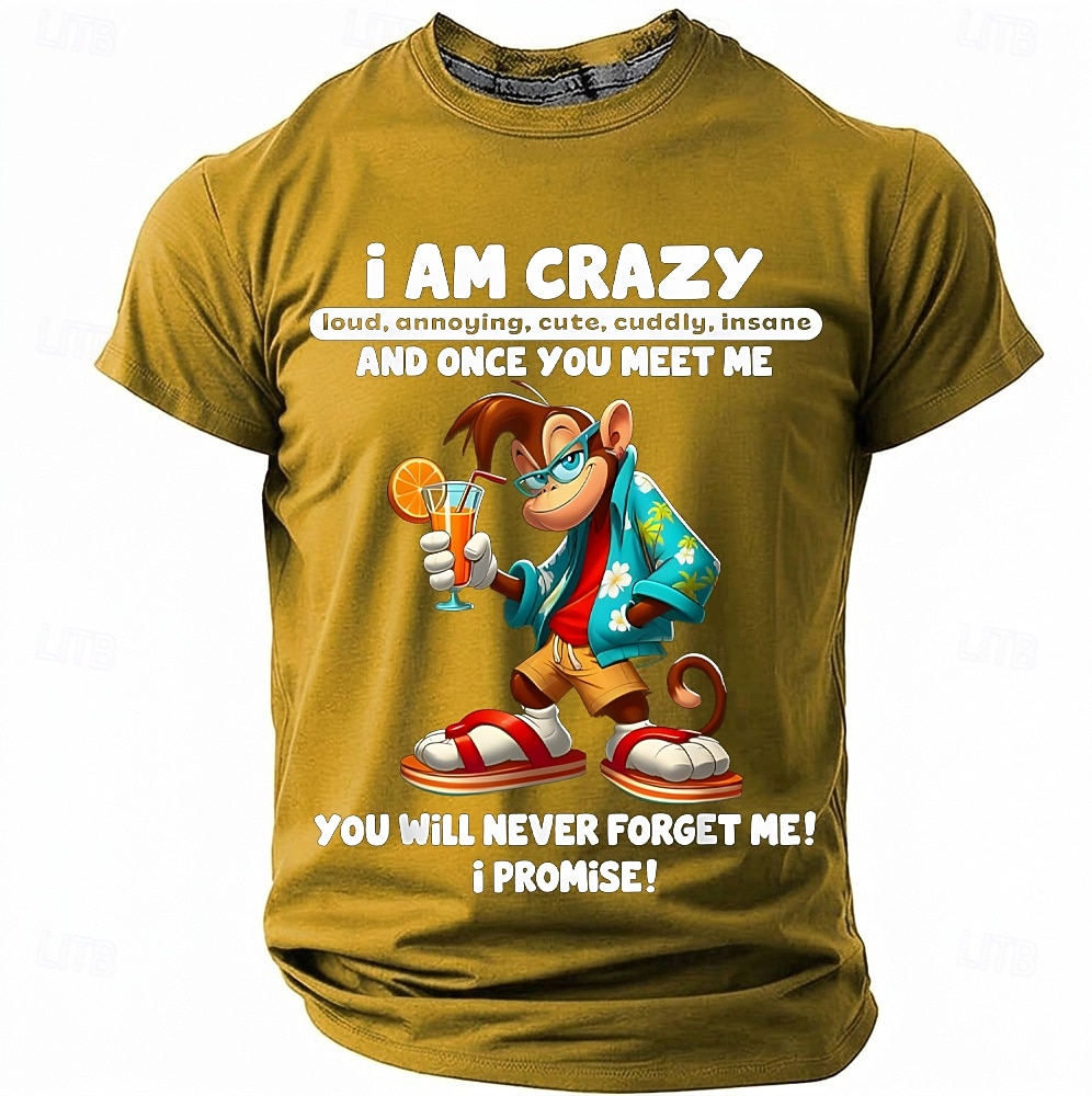 Męskie Śmieszne Podkoszulek Krótki rękaw Podkoszulek Druk 3D Półgolf Koszula Moda Designerskie Prosty Codzienny Impreza Ulica Czerwony Lato Wiosna Odzież S M L XL XXL XXXL 2026 - $18.99 –P3