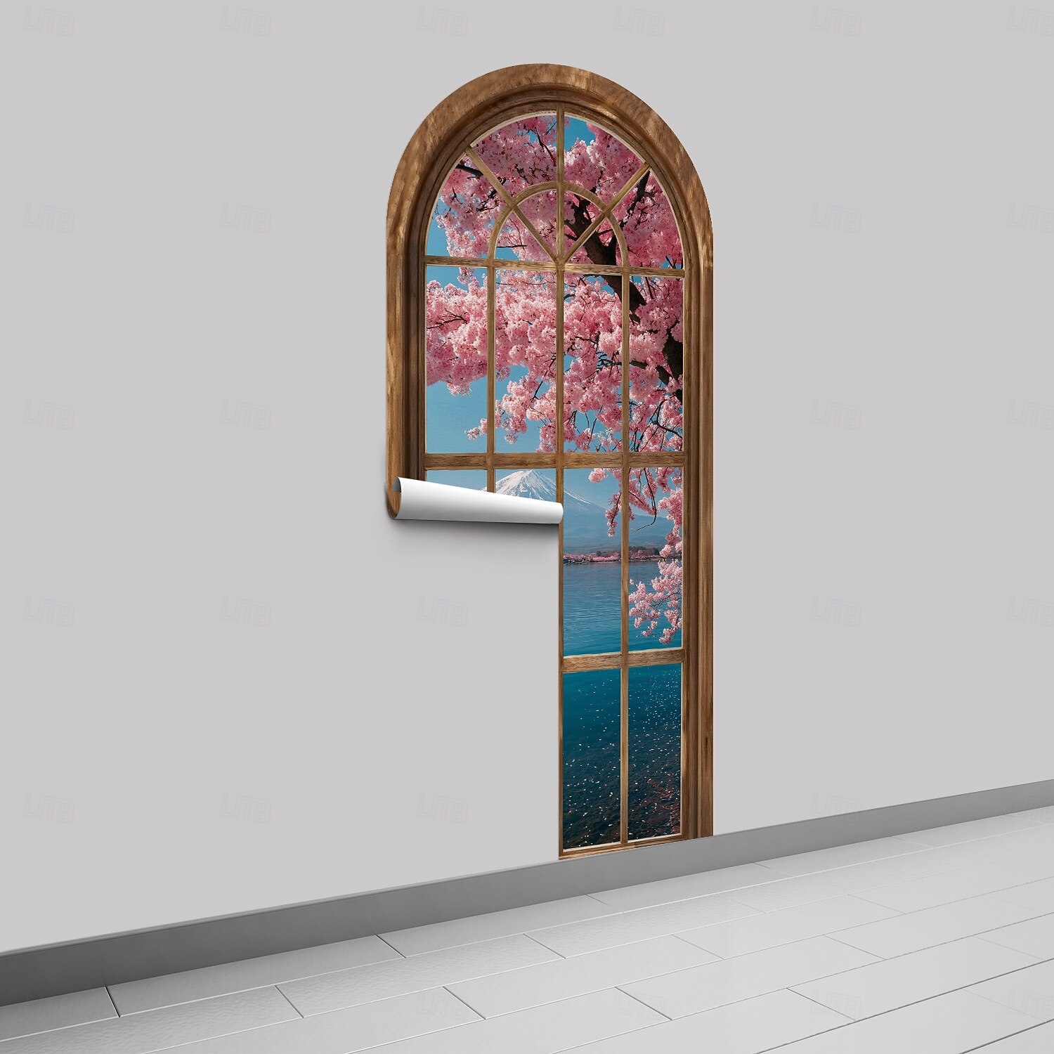2d Flat Window Landscape Pattern Arched Wall Sticker, Pvc Self-Adhesive Removable, Suitable For Living Room, Bedroom And Other Home Decoration 2026 - $28.99 –P14