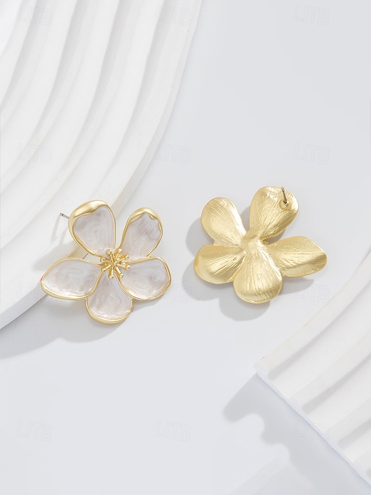 Женские серьги в богемном стиле, материал — сплав, 3D-цветочный дизайн, различные цвета, легкие и элегантные, идеально подходят для пляжного отдыха и повседневной носки. 2026 - $8.39 –P8