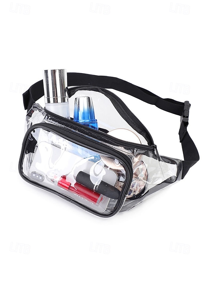 Women's Clear PVC Crossbody and Waist Bag, Multi-Color Transparent Bag with Adjustable Strap and Multiple Wearing Styles, Large Capacity Stylish Bag for Beach Vacation and Casual Daily Use 2026 - $11.99 –P6