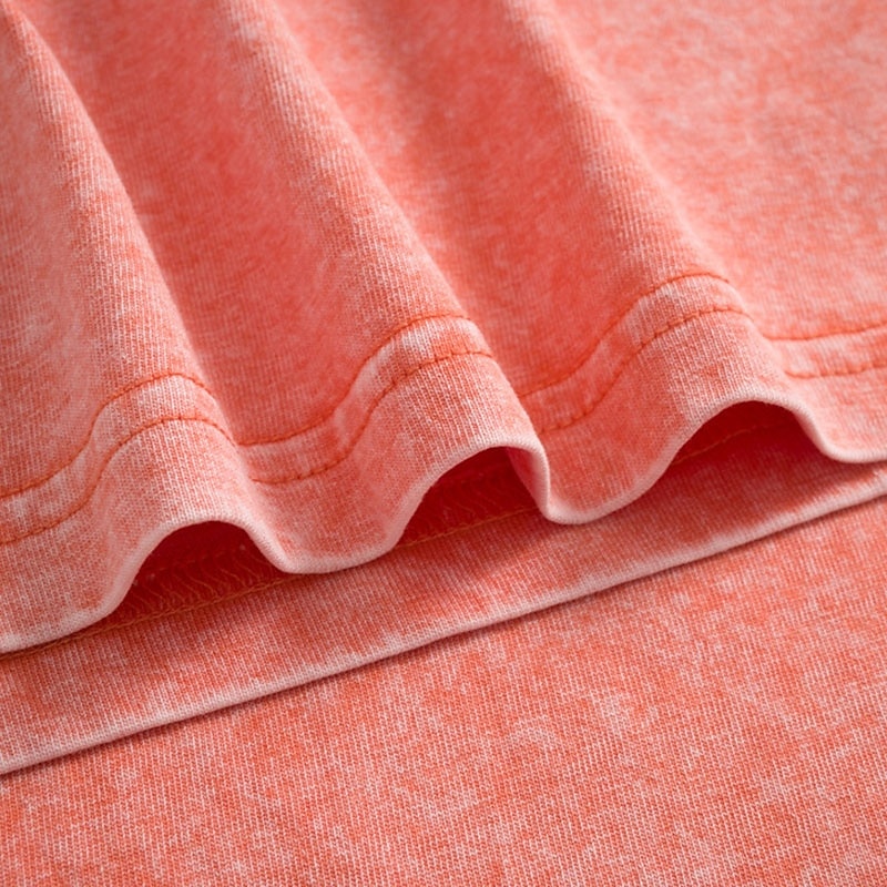 Tricou damă 100% bumbac, vintage, spălat, topuri, modă, stilat, clasic, mânecă scurtă, guler rotund, topuri lungi, casual, zilnic, plajă, trandafir, roșu, albastru, verde iarbă, negru, portocaliu, vară, primăvară 2026 - $21.99 –P7