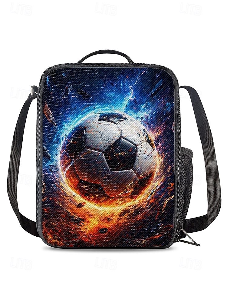 Barn Killars Fotbollsryggsäckset med Lunchväska  Pennfack Stor Kapacitet Skolväska för Grundskoleresor Idrott 2026 - $34.99 –P10