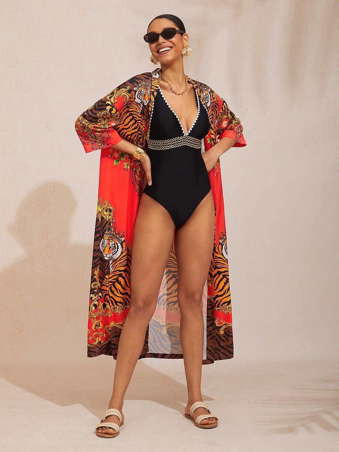 rochie de seară maxi dreaptă din satin mătăsos Scarlet Tigress 2026 - $102.99 –P1