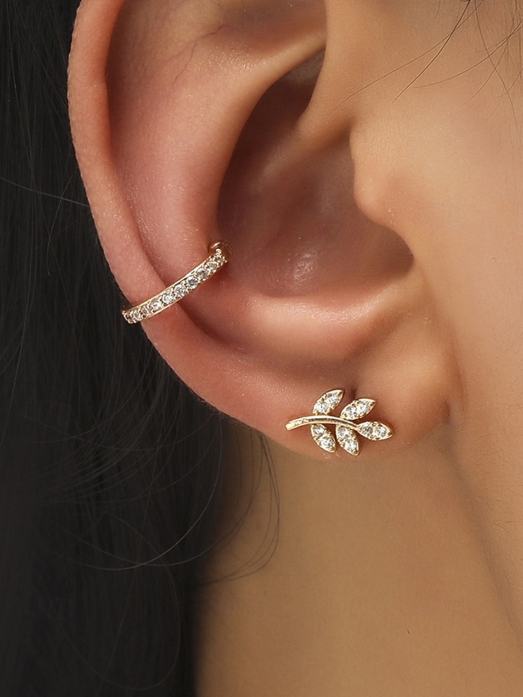Women's Boho Alloy Ear Cuff Set, Multi Style Crystal Clip On Earrings for Beach Vacation, Summer Resort and Everyday Casual Wear 2026 - $8.39 –P9