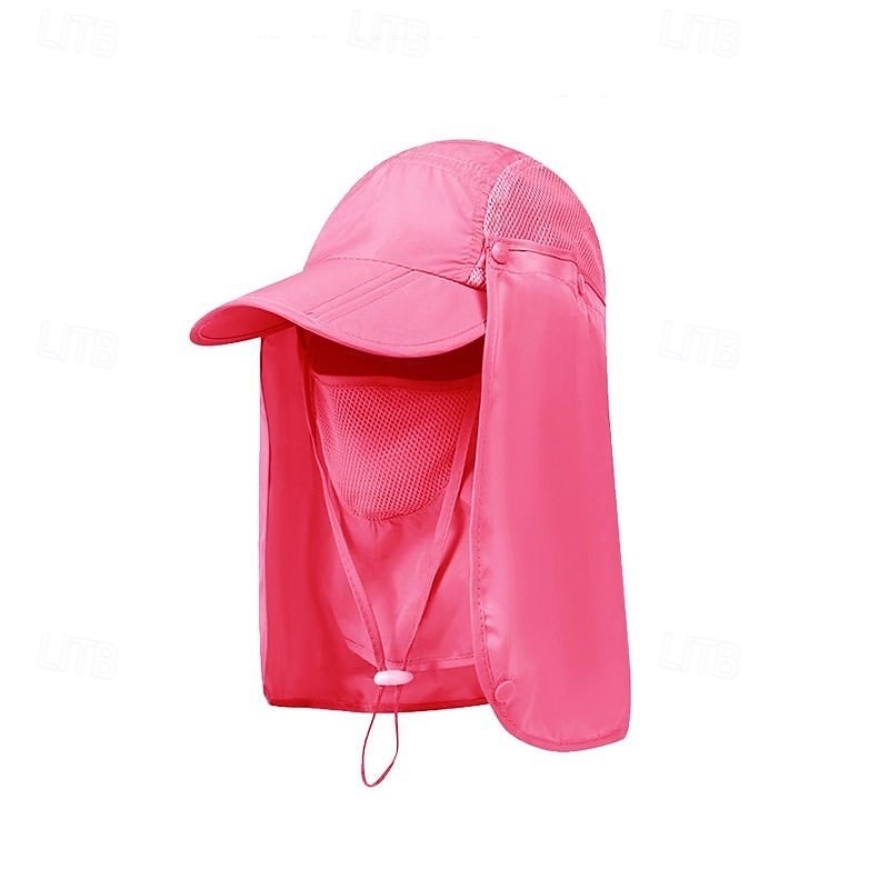 Heren outdoor zonnehoed met nekflap, zomerse UV-beschermende visserspet, ademend lichtgewicht gezichtsscherm voor wandelen, kamperen en vissen &buitenactiviteiten 2026 - $18.99 –P13