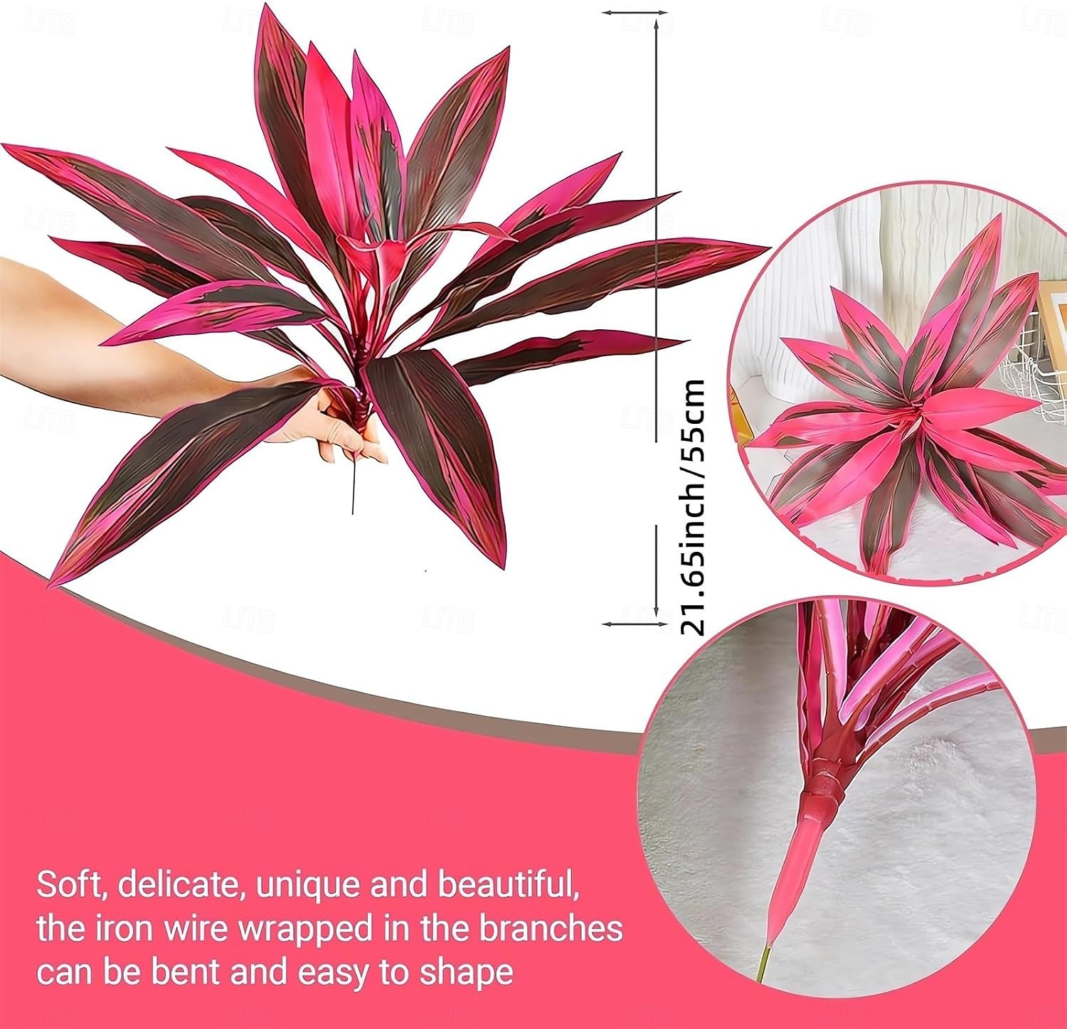 6 Pcs Artificial Tropical Plant 17 Leaves Faux Bamboo Dracaena for Indoor & Outdoor Decor, DIY Floral Arrangements, Plant Walls, Garden, Patio & Greenery Accents 2026 - $35.99 –P2