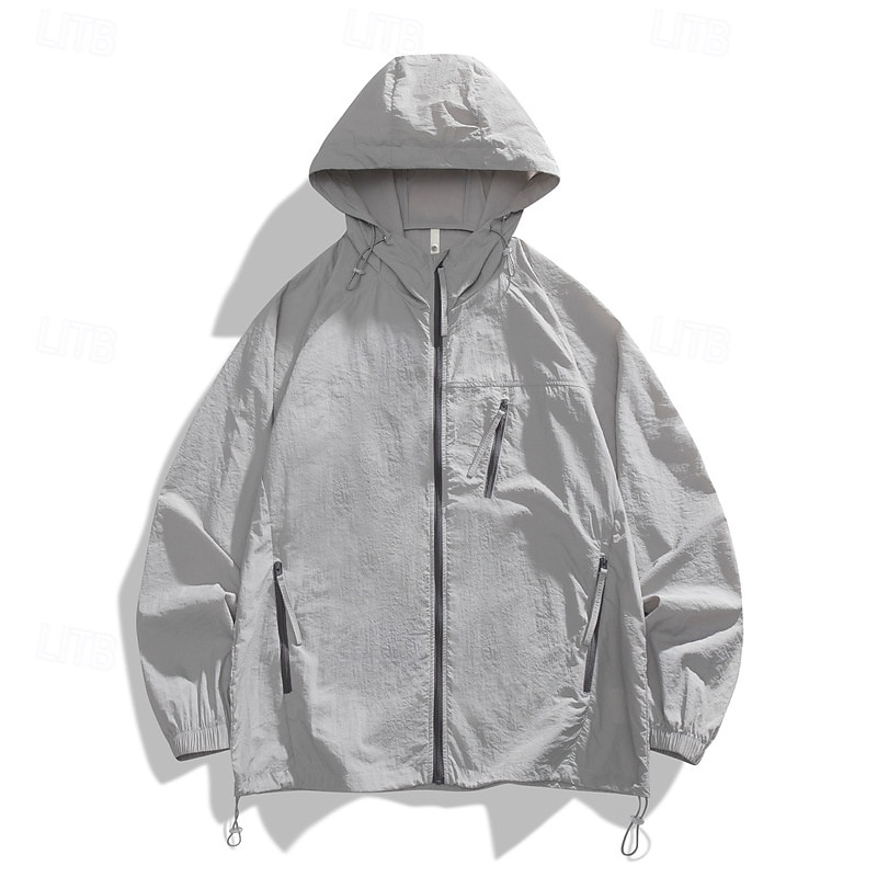 Mujer La chaqueta con capucha Chaqueta de piel de senderismo Chaqueta Cortavientos Verano Al aire libre Resistente al Viento Utra ligero (UL) Secado rápido Ligero Abrigos Chaqueta Pesca Escalada Playa 2026 - $24.99 –P5