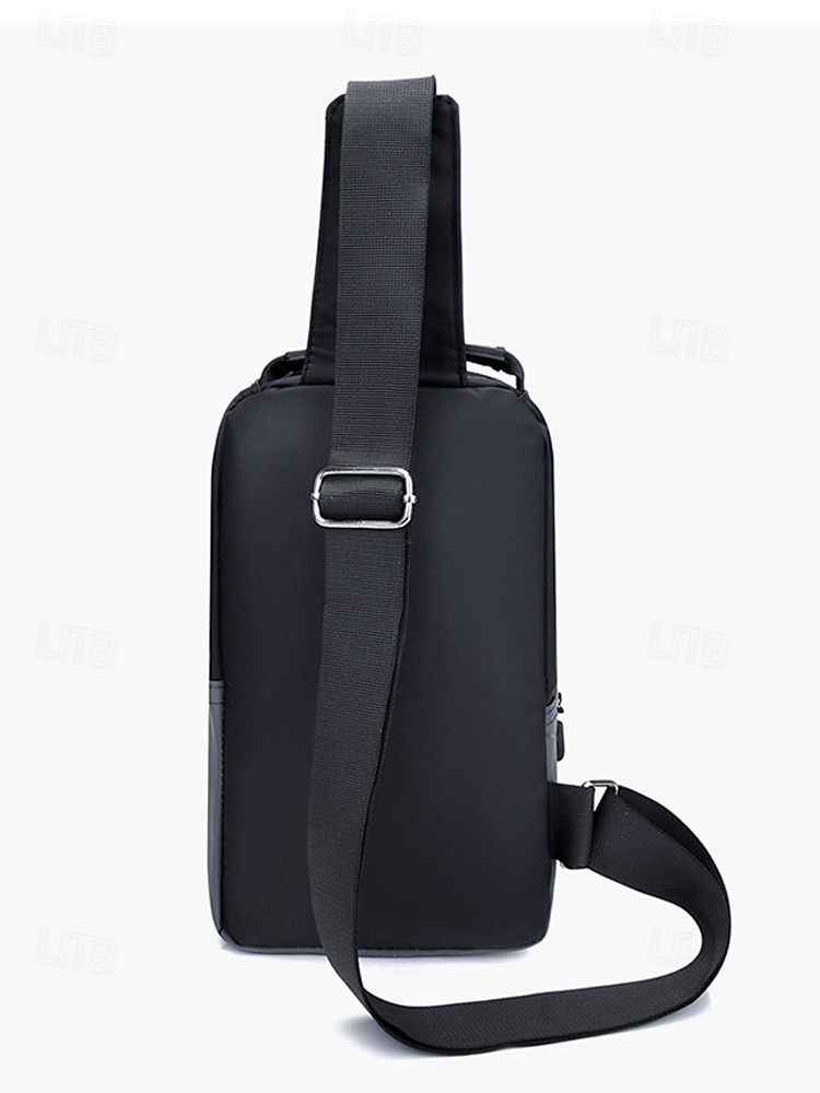 Borsa a tracolla da uomo in poliestere, zaino a tracolla di grande capacità multicolore con tracolla regolabile e design multi-tasca, ideale per viaggi, tempo libero all'aperto e uso quotidiano. del 2026 a $14.99 –P6
