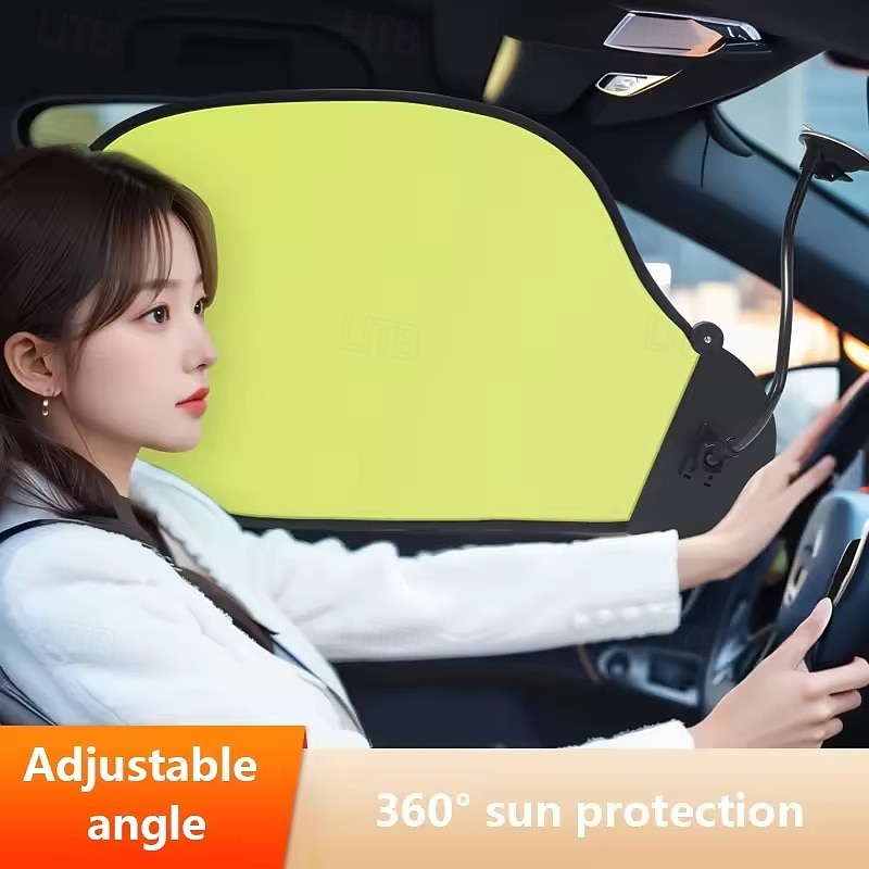 360° Rotating Car Side Window Sun Shade, Adjustable Angle Sun Visor with Flexible Gooseneck Suction Cup Mount, Blocks UV Rays & Sun Glare for Driver Passenger, Universal for Cars SUVs Trucks 2026 - $26.99 –P1