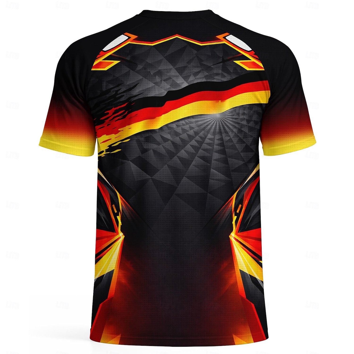 Herren Fußballtrikot Deutschland Sommer Kurzarm Athleisure Spandex UPF 50 Schnelltrocknend Atmungsaktiv Fitnessstudio Laufen Fitness Gelb / schwarz Sportbekleidung Sportkleidung 2026 - $18.99 –P3