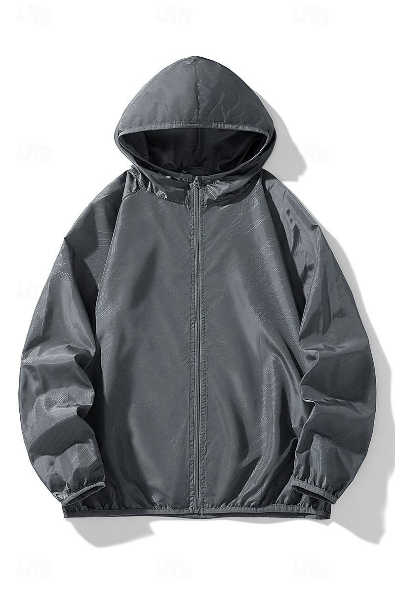 Men's Women's Unisex Hiking Jacket Hiking Windbreaker Spring & Summer Outdoor Sunscreen UPF50+ Quick Dry Lightweight Hoodie Raincoat Lightweight Jacket Blue White Gray 2026 - $18.49 –P5