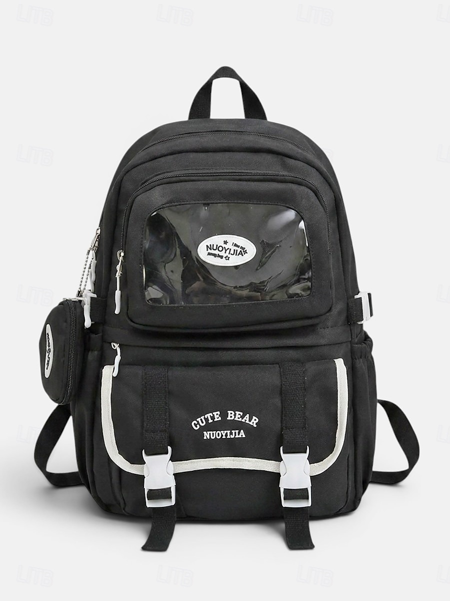 Women's Macaron Color Polyester Backpack, Large Capacity School Bag with Adjustable Straps for Middle School Girls, Back to School, Travel, Outdoor Sports 2026 - $29.99 –P14